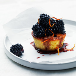 Olive Oil Cake with Blackberries