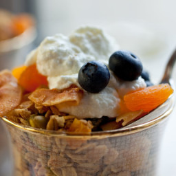 Olive Oil Granola With Dried Apricots and Pistachios