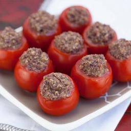 Olive Tapenade Stuffed Cocktail Tomatoes