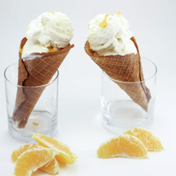 Olympic Torch- Creamsicle Icecream Waffle Cone