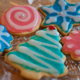 Oma's Sugar Cookies with Glossy Icing
