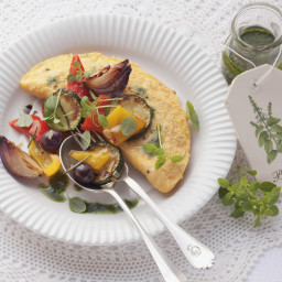 Omelet with Roasted Vegetables