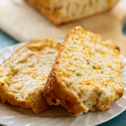 One Bowl Beer Bread with Cheddar and Chives