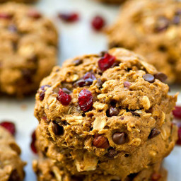 One-Bowl Chocolate Chip Trail Mix Breakfast Cookies