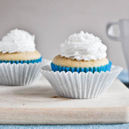 One Bowl Vanilla Cupcakes for Two