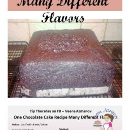 One Chocolate Cake Recipe Many Different Flavors
