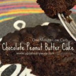 One Minute Chocolate Peanut Butter Cake