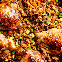 One Pan Asian Chicken & Rice