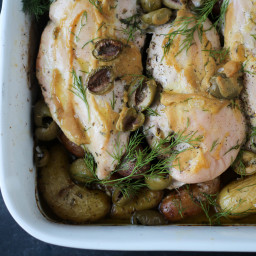 One Pan Baked Lemon & Dill Chicken and Potatoes
