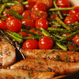 One-Pan Balsamic Chicken and Asparagus