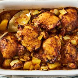 One-Pan Chicken and amp; Potatoes With Harissa
