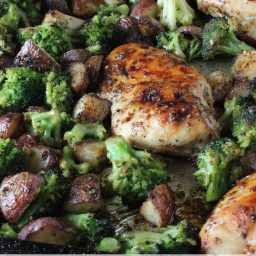 One Pan Chicken and Broccoli