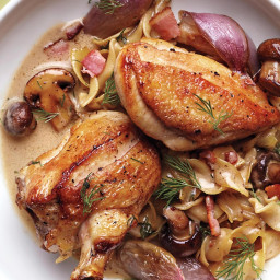 One-Pan Chicken and Mushrooms With Egg Noodles