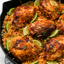 One Pan Chili Lime Chicken and Rice