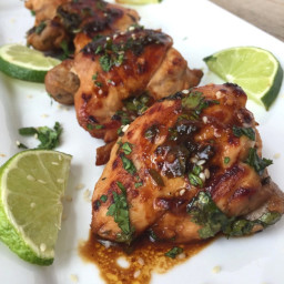 One Pan Cilantro Lime Chicken Thighs