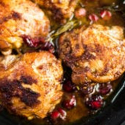 One Pan Cranberry Balsamic Chicken