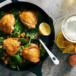 One-Pan Crispy Chicken and Chickpeas