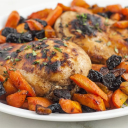 One-Pan Honey Roasted Chicken and Carrots