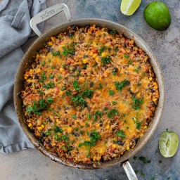 One Pan Mexican Beef and Rice Casserole