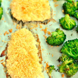 One Pan Parmesan Ranch Chicken with Broccoli