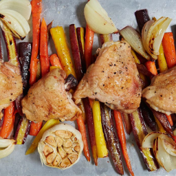 One-Pan Roasted Chicken with Carrots