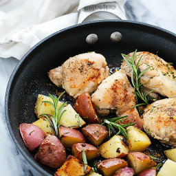 One Pan Rosemary Chicken and Potatoes