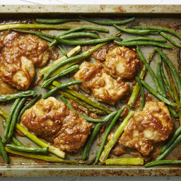 One-Pan Satay Chicken + Green Beans
