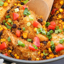 One Pan Southwest Chicken and Quinoa Recipe