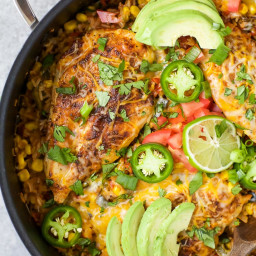 One Pan Southwestern Chicken and Rice