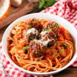 One-Pan Spaghetti and Meatballs