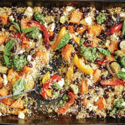 One-pan vegetable and quinoa bake recipe