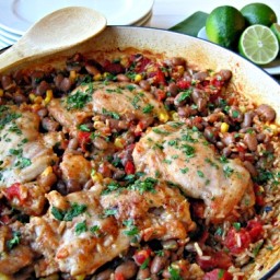 One-Pot Chicken and Beans with Rice