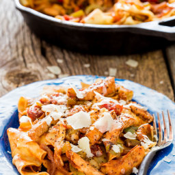 One Pot Chicken Fajitas with Pappardelle