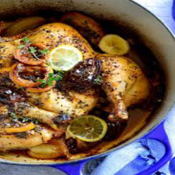 One-pot chicken with dates and caramelised lemon