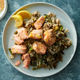 One-Pot Ginger Salmon and Rice