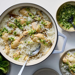 One-Pot Ginger Scallion Chicken and Rice