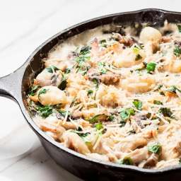 One Pot Gnocchi with Spinach and Chicken