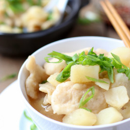one-pot hand torn noodle potato soup (Sujebi)