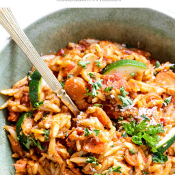 One Pot Italian Chicken and Orzo