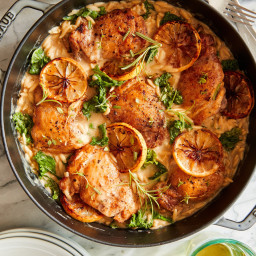 One Pot Lemon Chicken and Orzo