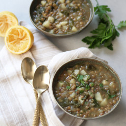 One-Pot Lentil and Swiss Chard Soup