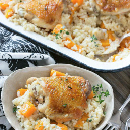One Pot Oven Chicken and Rice Bake