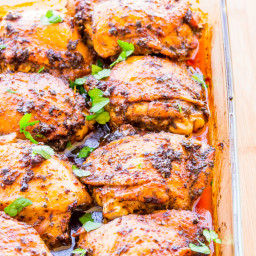 One Pot Roast Chicken with Garlic and Paprika
