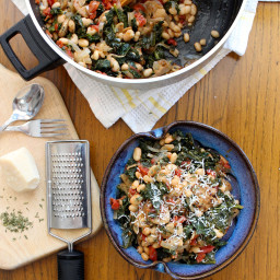One-Pot Sausage, White Beans, and Kale