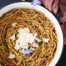 One Pot Spaghetti with Ground Beef