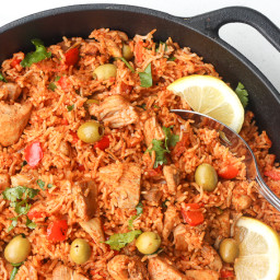 One Pot Spanish Chicken and Rice