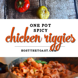One Pot Spicy Chicken Riggies