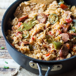 One Pot Spicy Southern Sausage and Rice