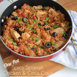 One Pot Spicy Spanish Chicken and Cous Cous