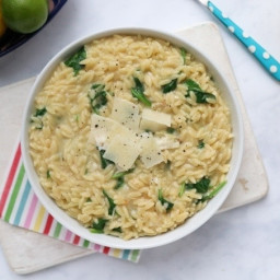 One Pot Spinach & Parmesan Orzo